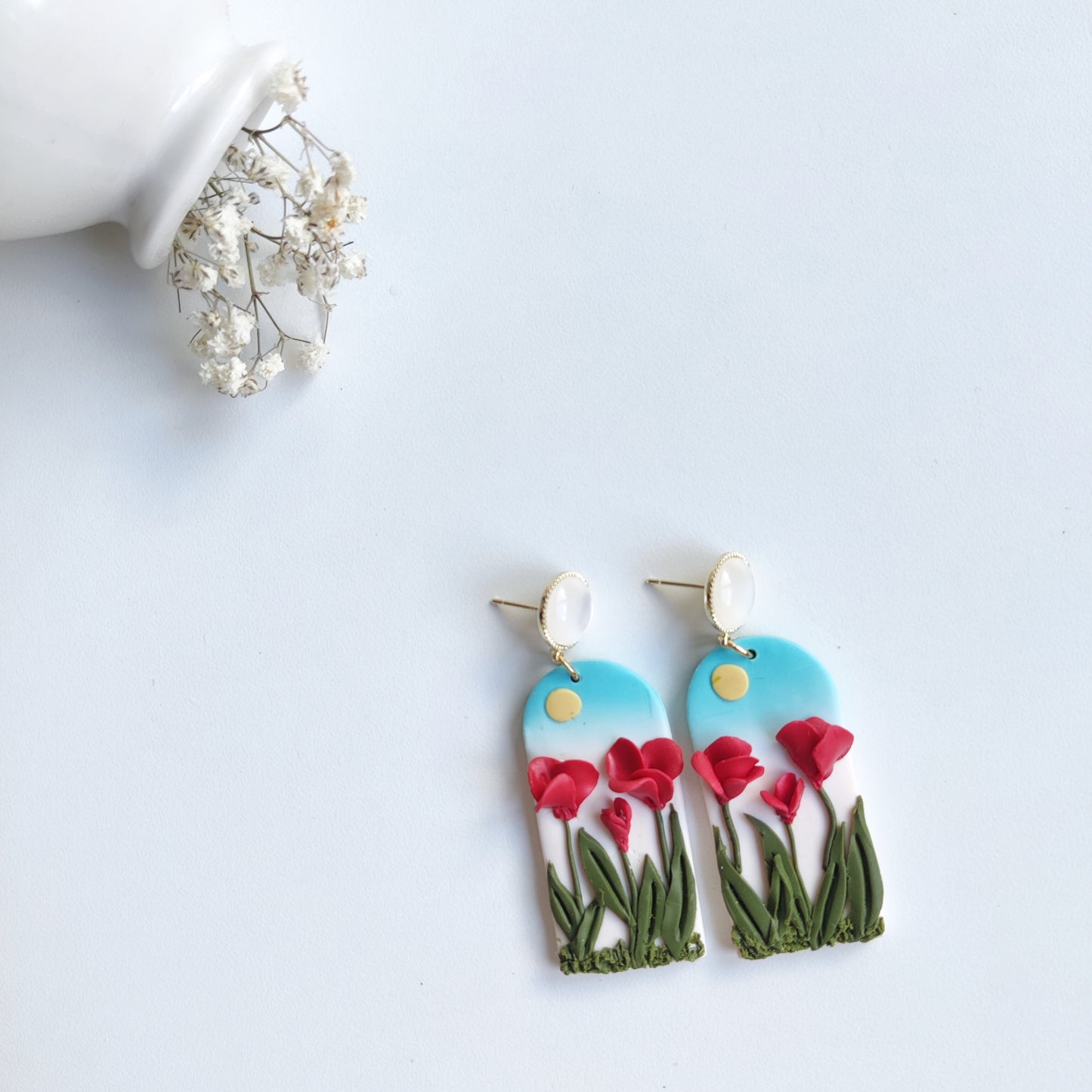 Boucles d’oreilles florales pour la fête des mères