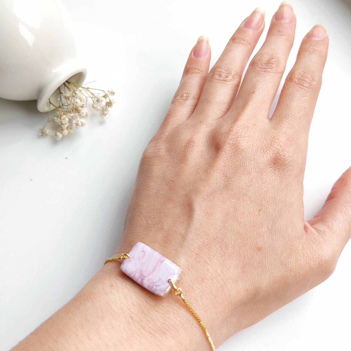 Gourmette "effet marbré"