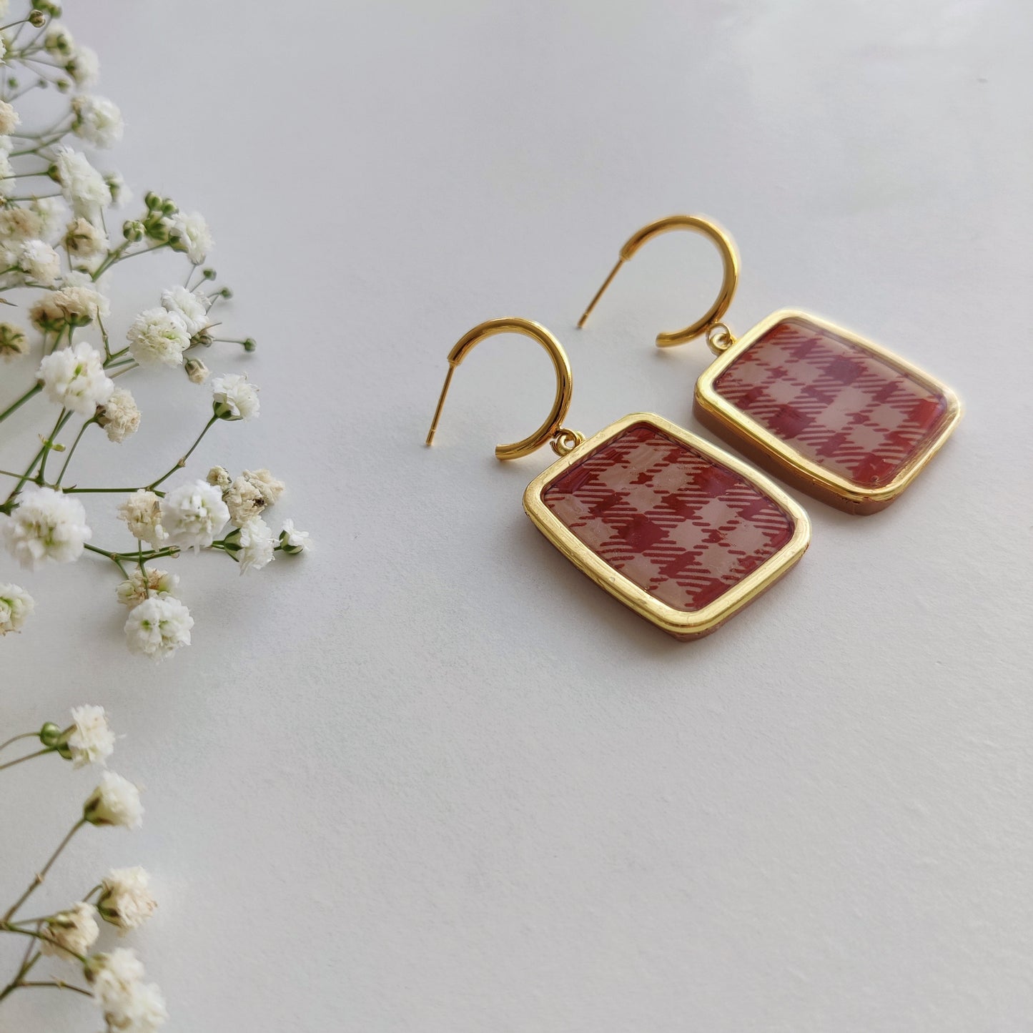 Autumn Collection | Autumn Earrings | Handmade minimalist polymer clay earrings | Fall foliage earrings | Fall colors earrings | Cosy