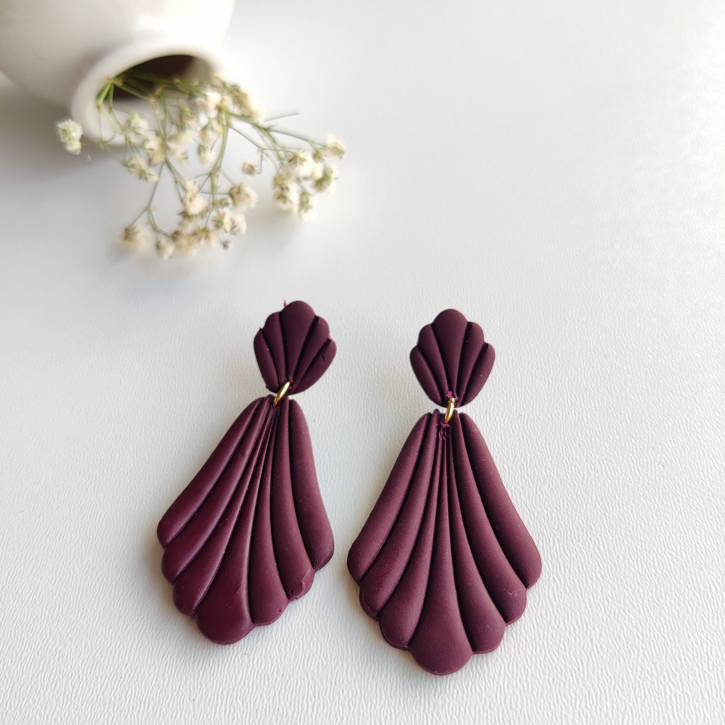 Statement Earrings | Valentine's Day Earrings | Polymer Clay Earrings | Clay Earrings | Floral Earrings | Pink | Handmade Jewellery | Gift