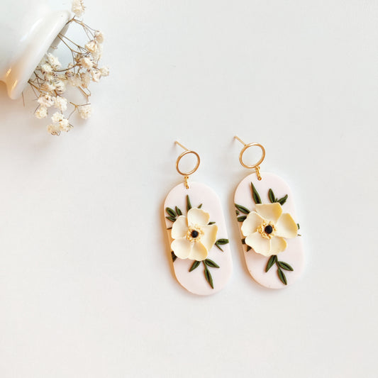 Boucle d’orreille florale