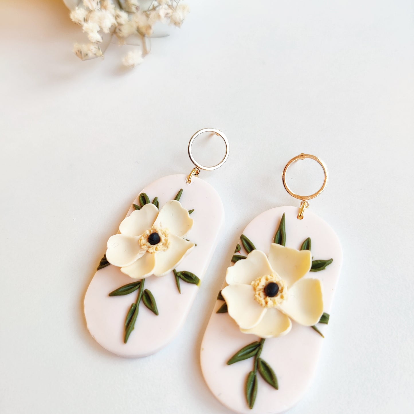 Boucle d’orreille florale