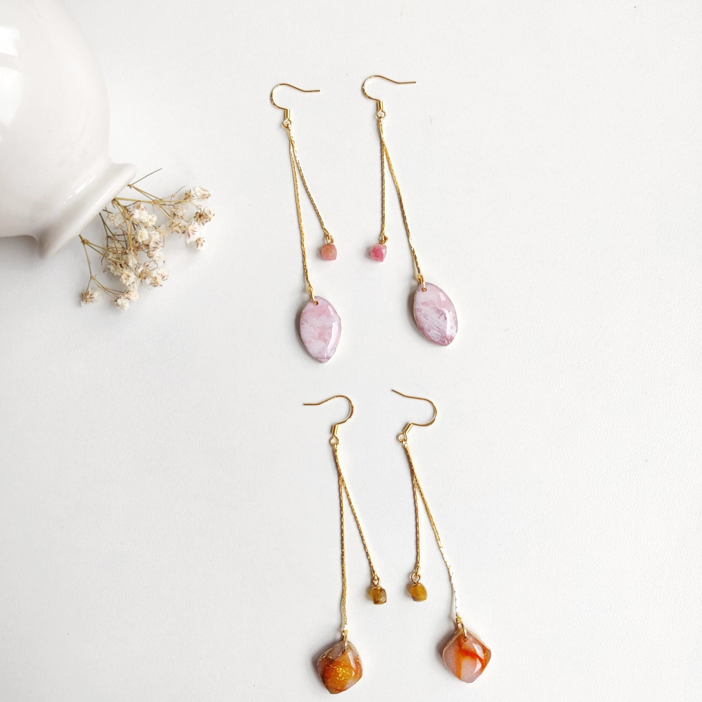 Boucles d'oreilles floral pour la fête des mères