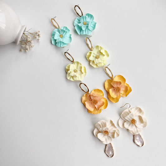 Boucles d’oreilles florales