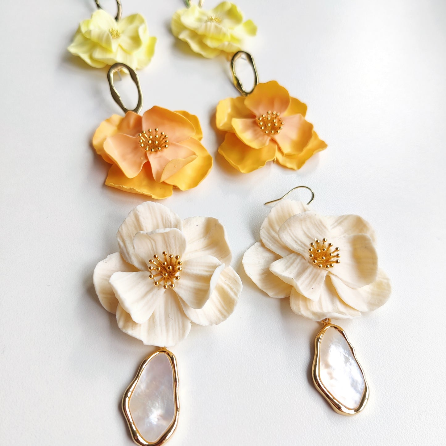 Boucles d’oreilles florales