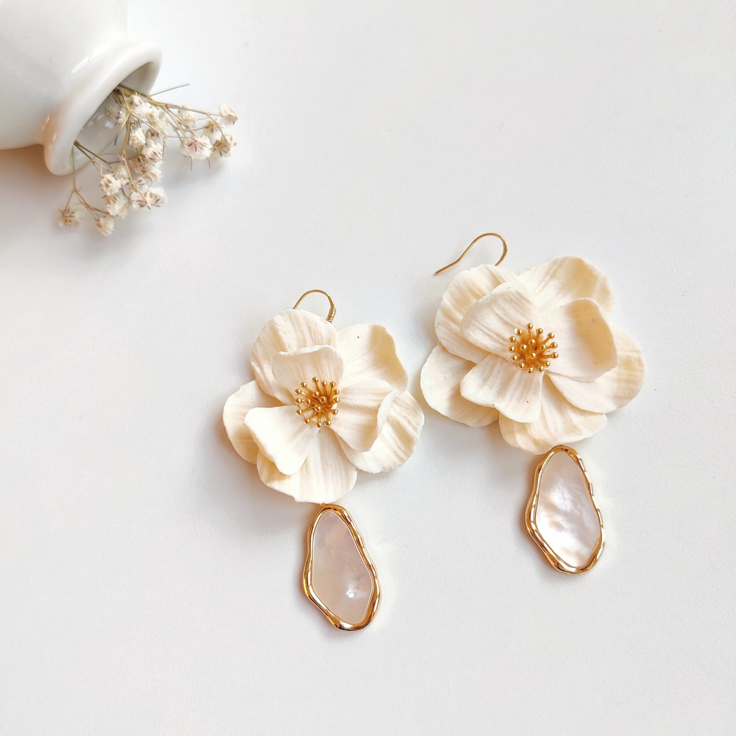 Boucles d’oreilles florales
