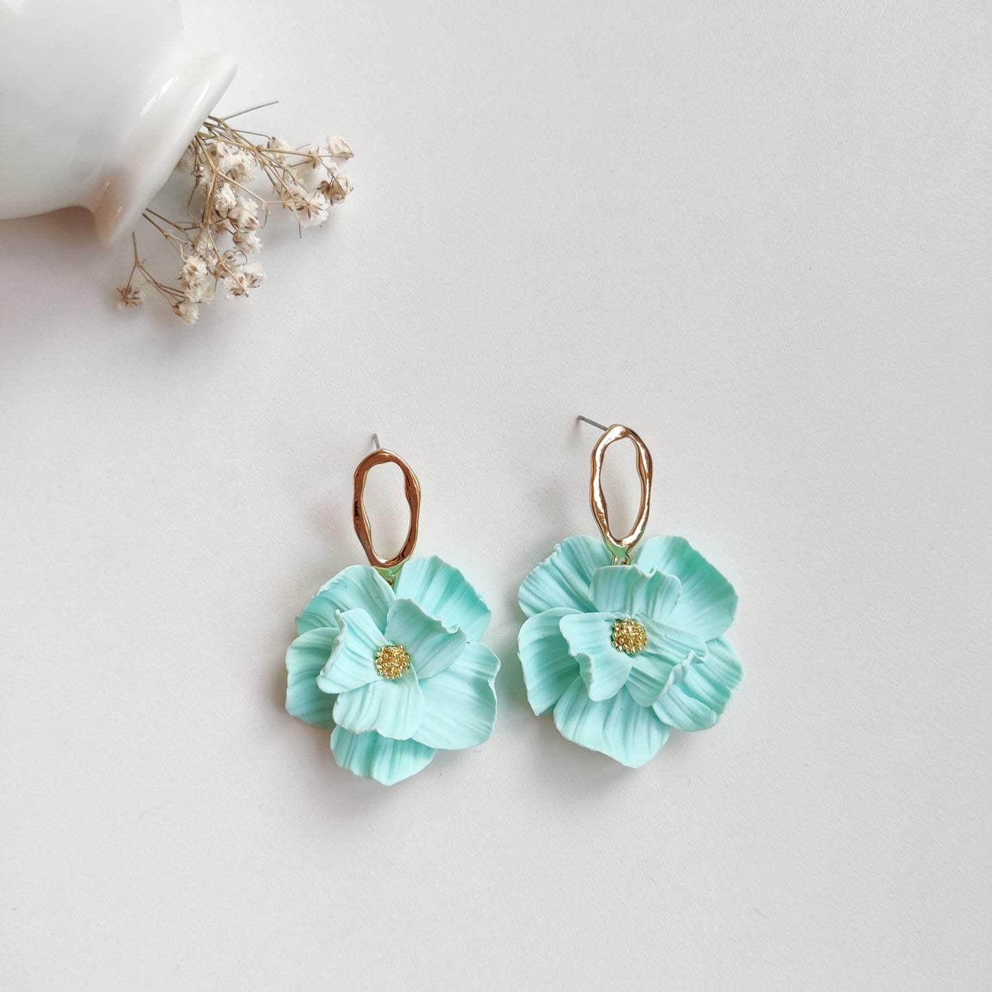 Boucles d’oreilles florales