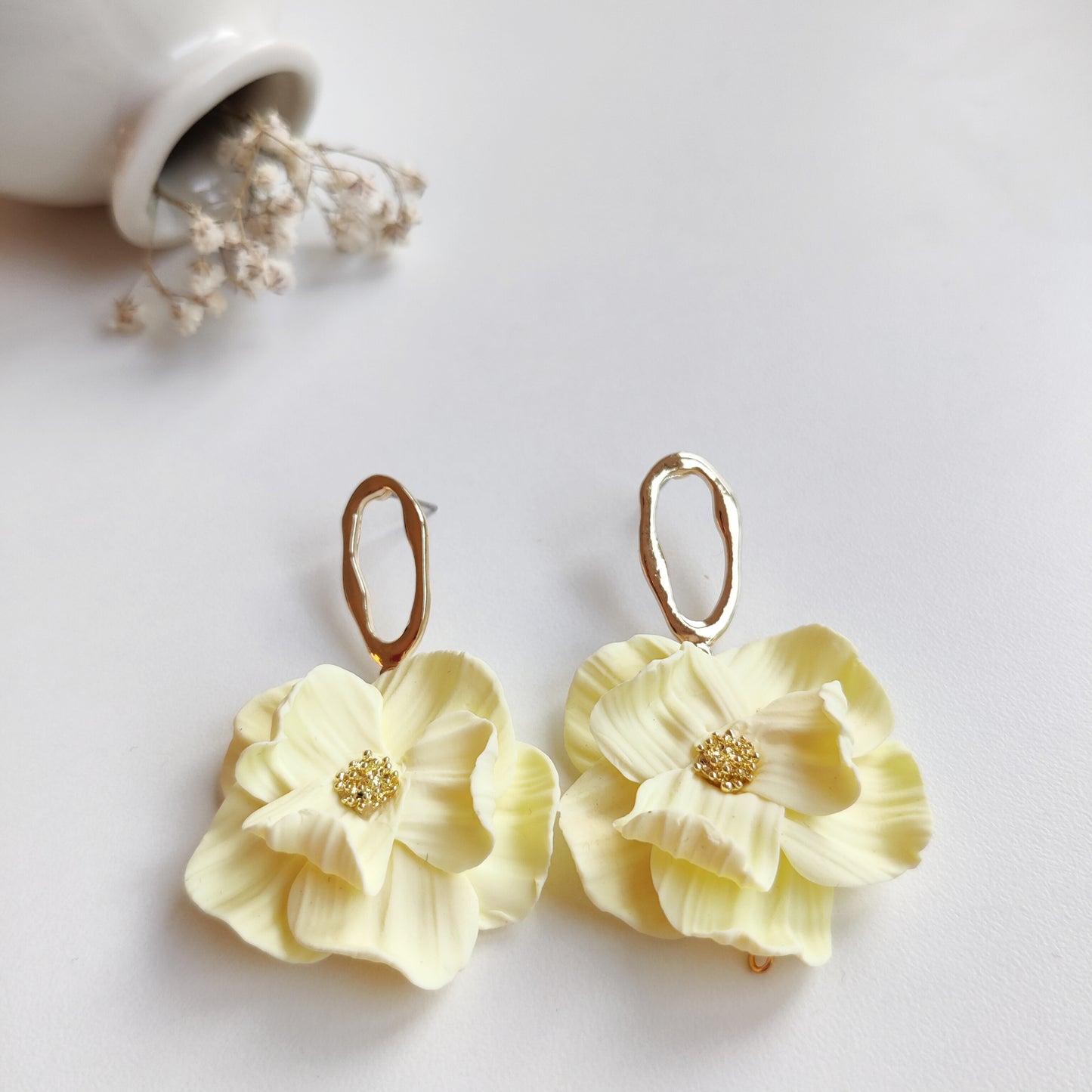 Boucles d’oreilles florales