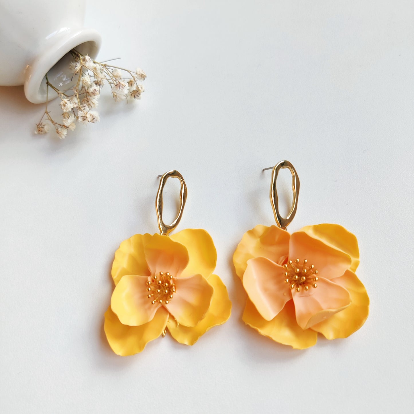 Boucles d’oreilles florales