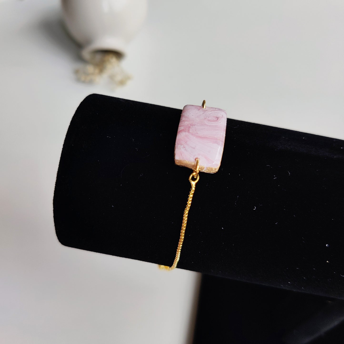 Gourmette "effet marbré"