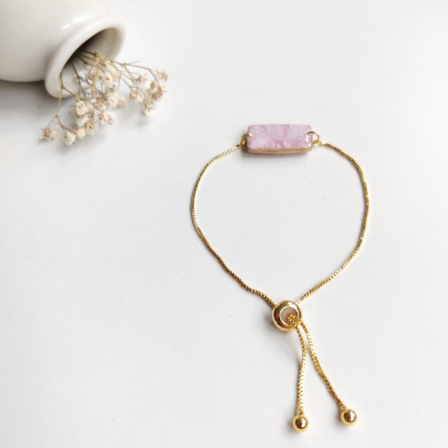 Gourmette "effet marbré"