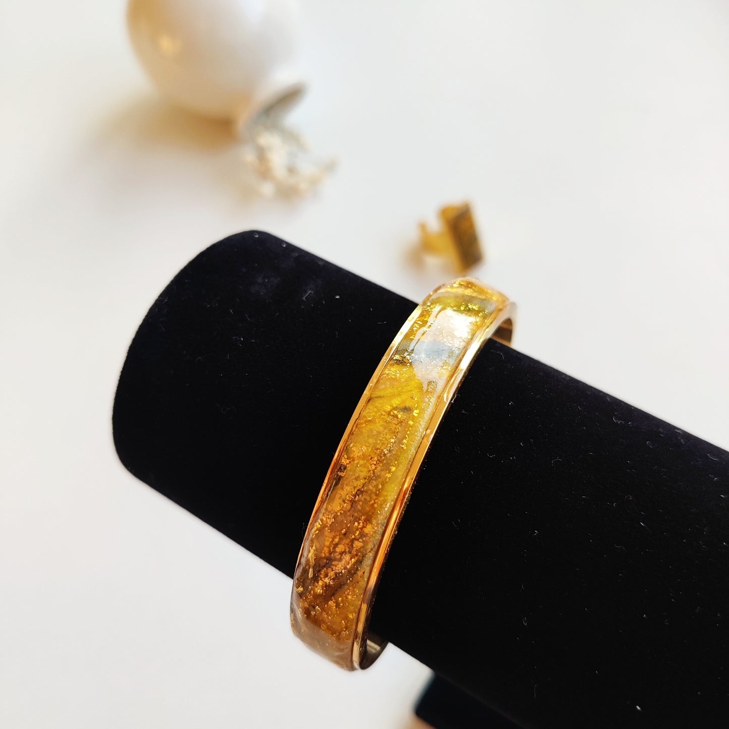 Bracelet et bague "effet marbré" pour la fête te des mères