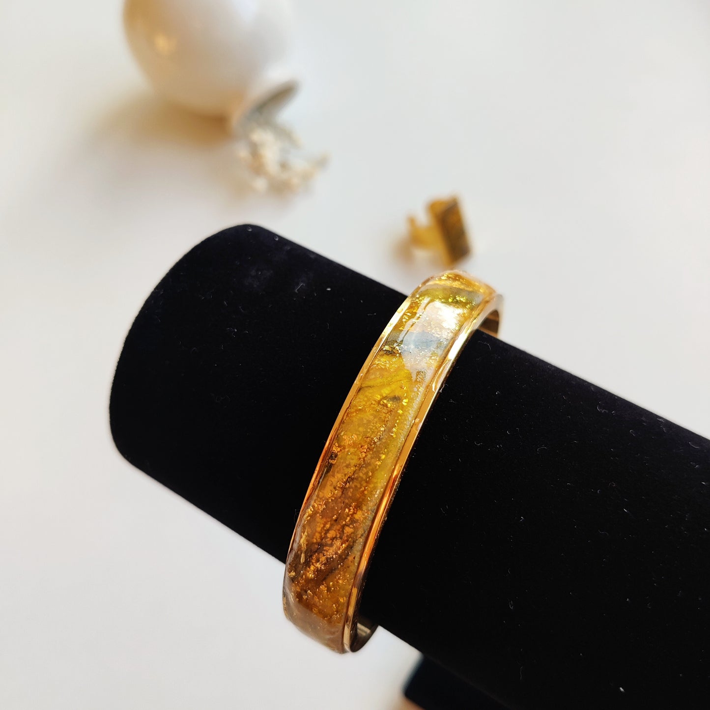Bracelet et bague "effet marbré" pour la fête te des mères