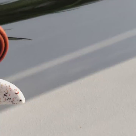 IVY | Terracotta Earrings | Terracotta Boho Earrings | Dangle Polymer Clay Jewelry | autumn color | Jewelry Bijoux | Terracotta Art Deco