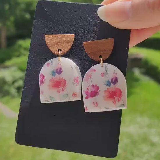 Woody | Vintage Collection | Polymer clay earrings | Artisanal | Handmade | Jewelry | Handmade | Polymer Clay | Earrings