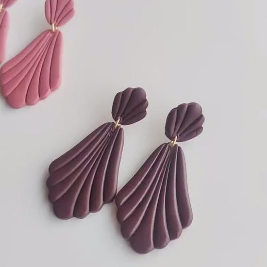 Statement Earrings | Valentine's Day Earrings | Polymer Clay Earrings | Clay Earrings | Floral Earrings | Pink | Handmade Jewellery | Gift