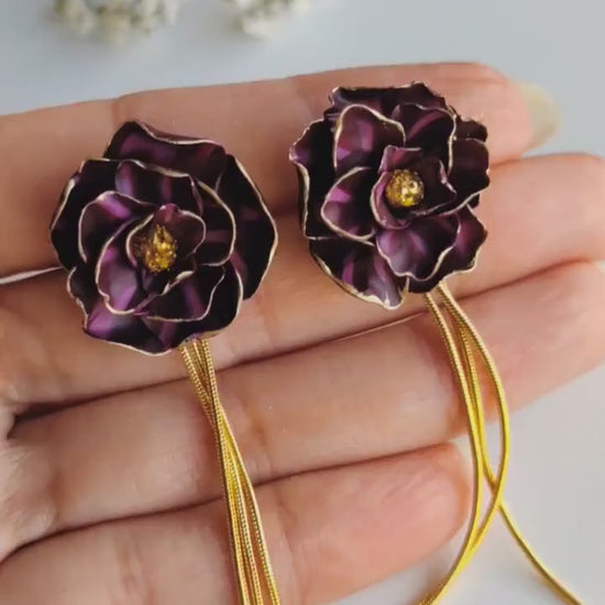 Floral Earrings | Valentine's Day Earrings | Polymer Clay Earrings | Clay Earrings | Floral Earrings | Pink | Handmade Jewellery | Gift