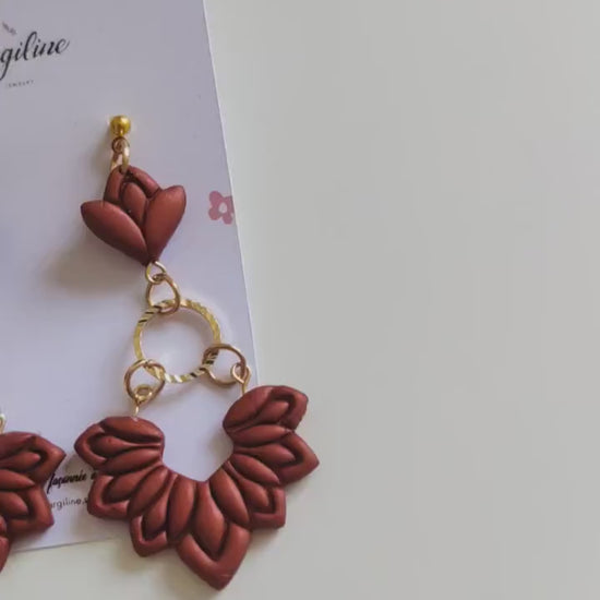 ELISE | Polymer clay earrings | Artisanal | Handmade | Jewellry | Handmade | Polymer Clay | Dangle Earrings