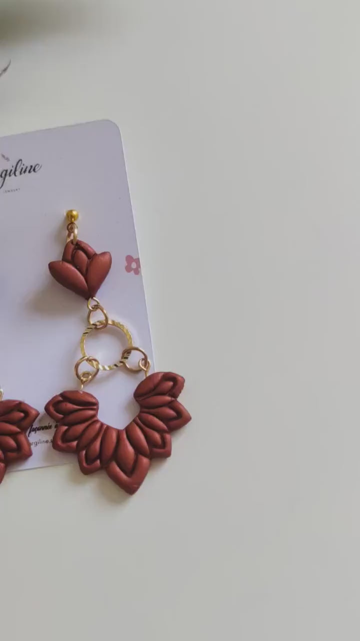 ELISE | Polymer clay earrings | Artisanal | Handmade | Jewellry | Handmade | Polymer Clay | Dangle Earrings