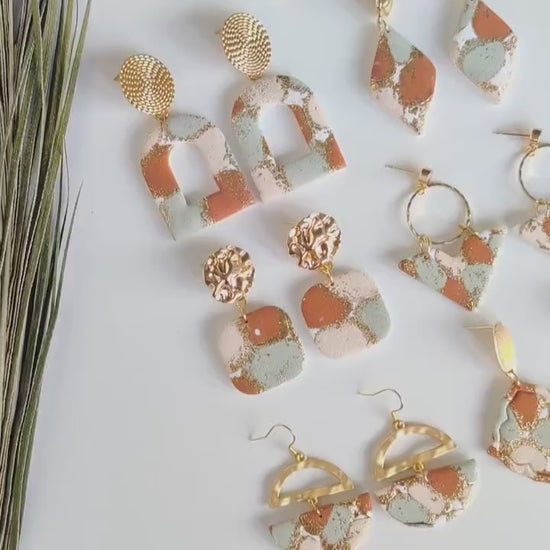 Christmas earrings collection | Polymer clay earrings | Artisanal | Holidays Earrings | Jewellry | Handmade | Polymer Clay | Dangle Earrings