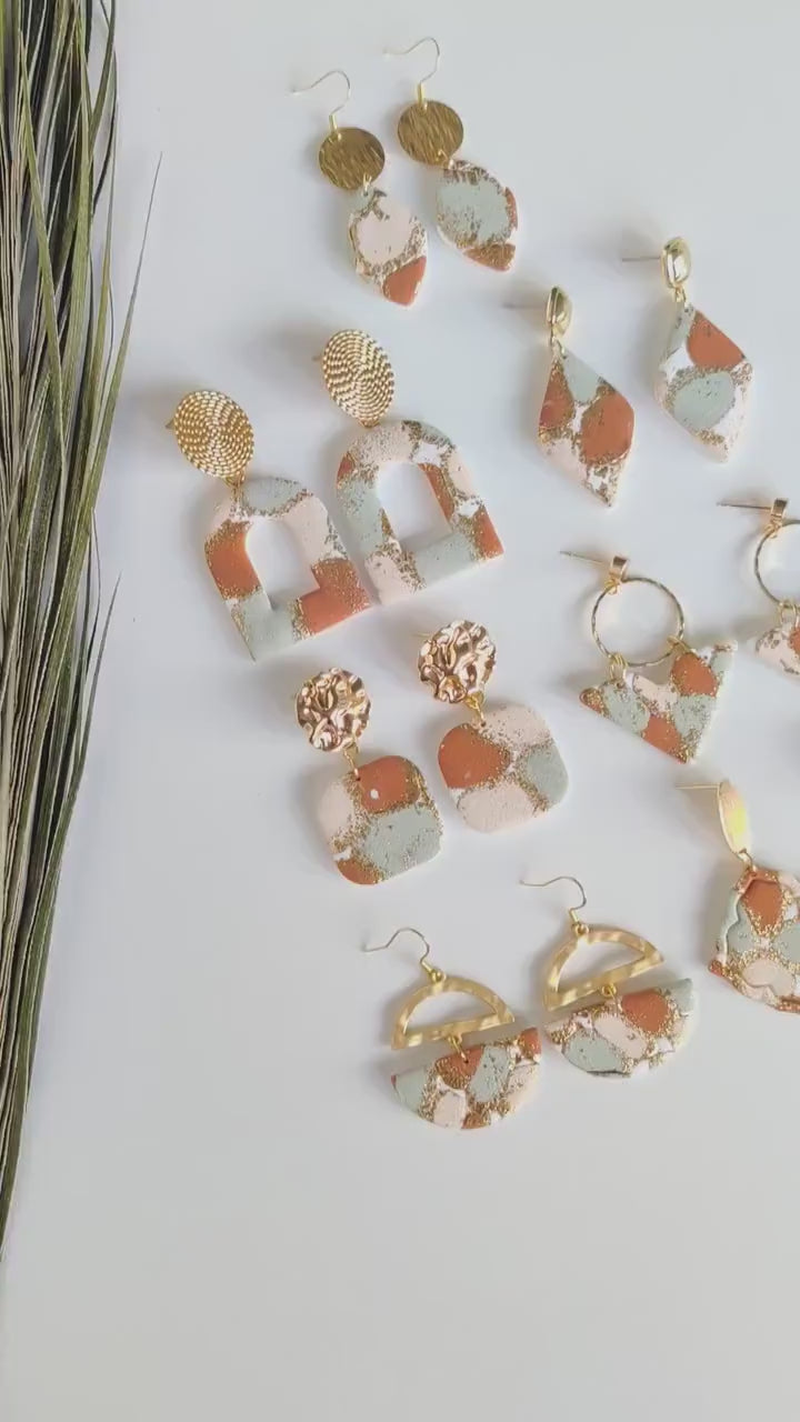 Christmas earrings collection | Polymer clay earrings | Artisanal | Holidays Earrings | Jewellry | Handmade | Polymer Clay | Dangle Earrings