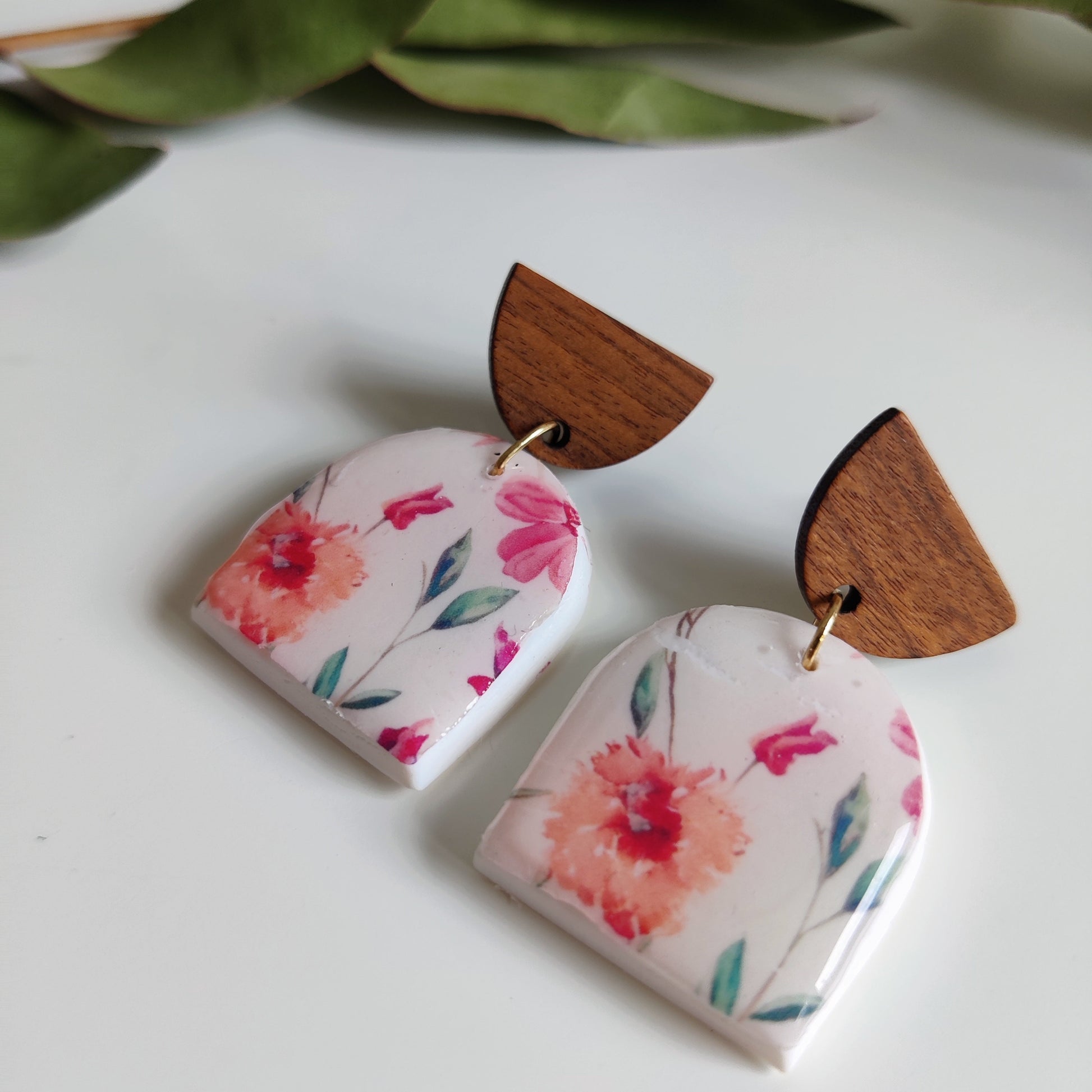 Woody | Vintage Collection | Polymer clay earrings | Artisanal | Handmade | Jewelry | Handmade | Polymer Clay | Earrings