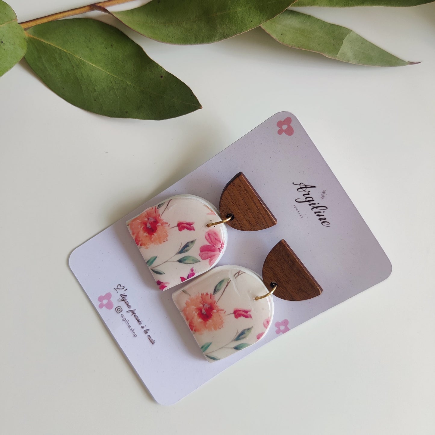 Woody | Vintage Collection | Polymer clay earrings | Artisanal | Handmade | Jewelry | Handmade | Polymer Clay | Earrings