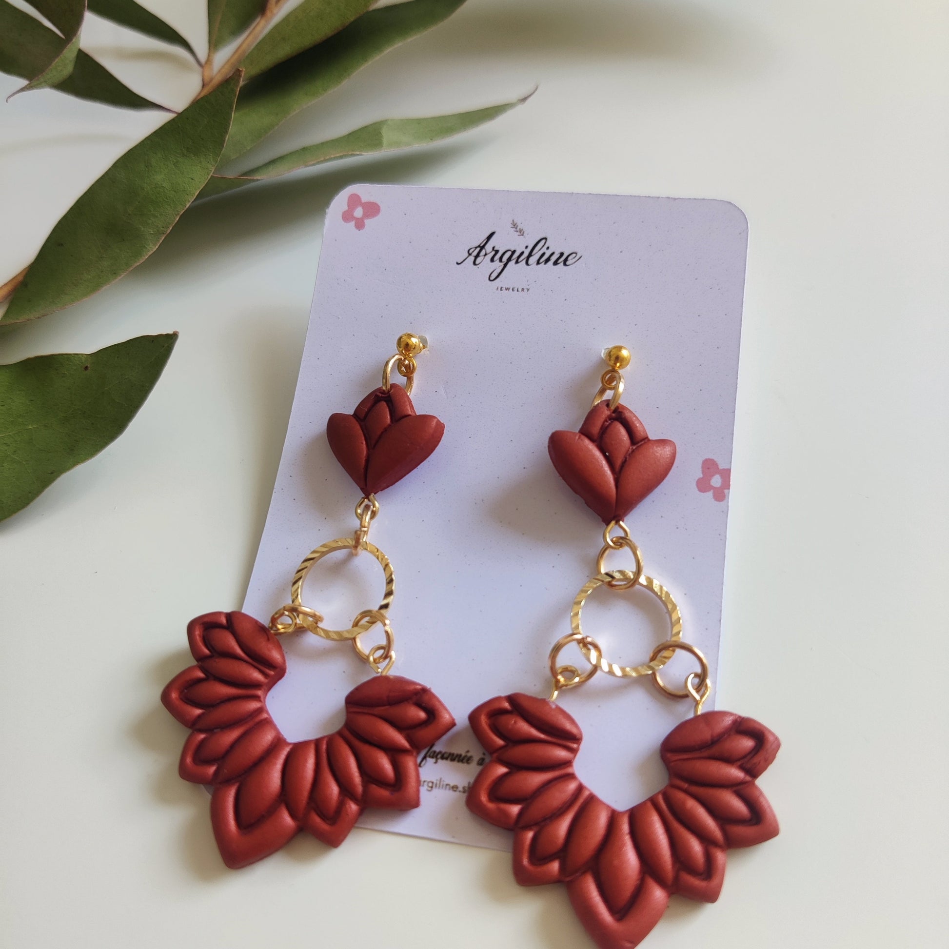 ELISE | Polymer clay earrings | Artisanal | Handmade | Jewellry | Handmade | Polymer Clay | Dangle Earrings