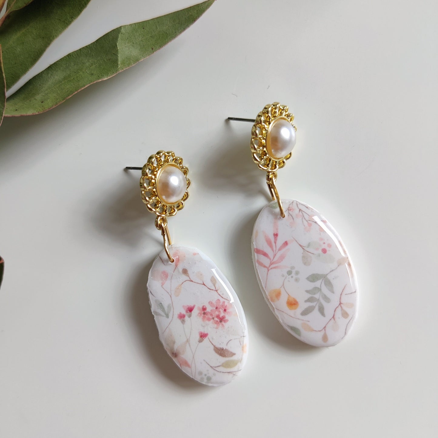 ELARA Elegant vintage earring | Polymer clay earrings | Artisanal | Handmade | Jewelry | Handmade | Polymer Clay | Earrings