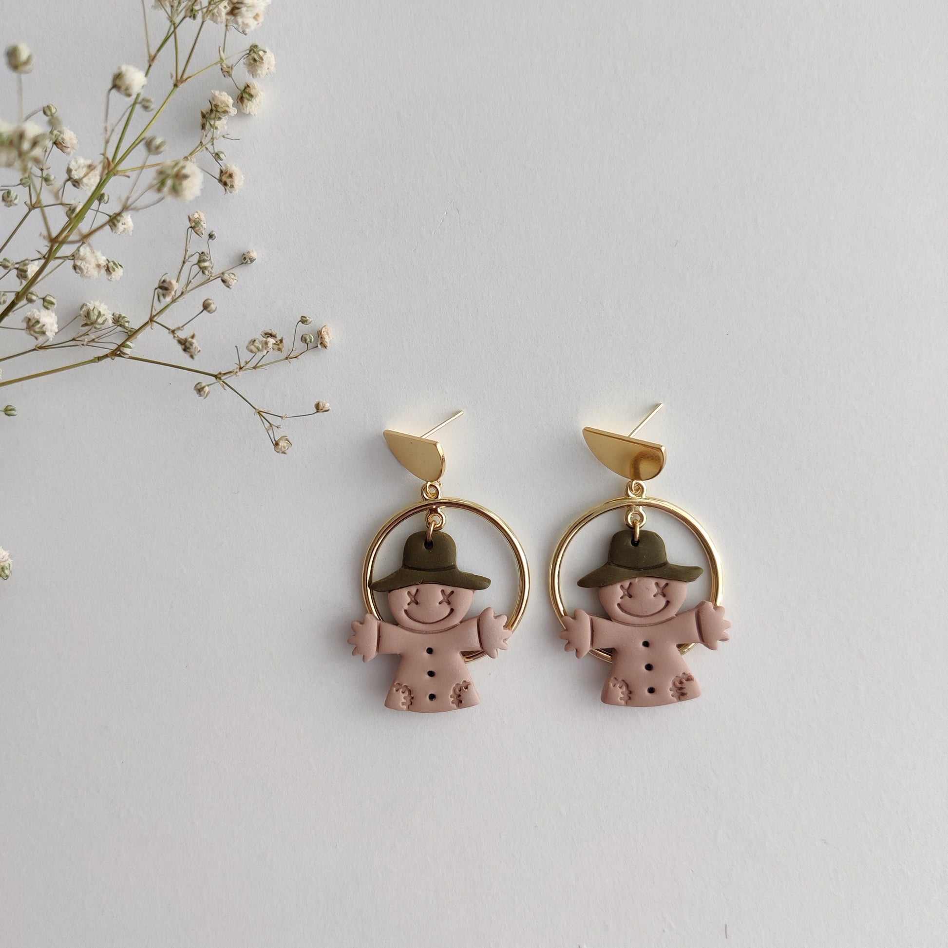 Autumn Collection | Autumn Earrings | Handmade Halloween polymer clay earrings | Fall foliage earrings | Fall colors earrings | Cosy