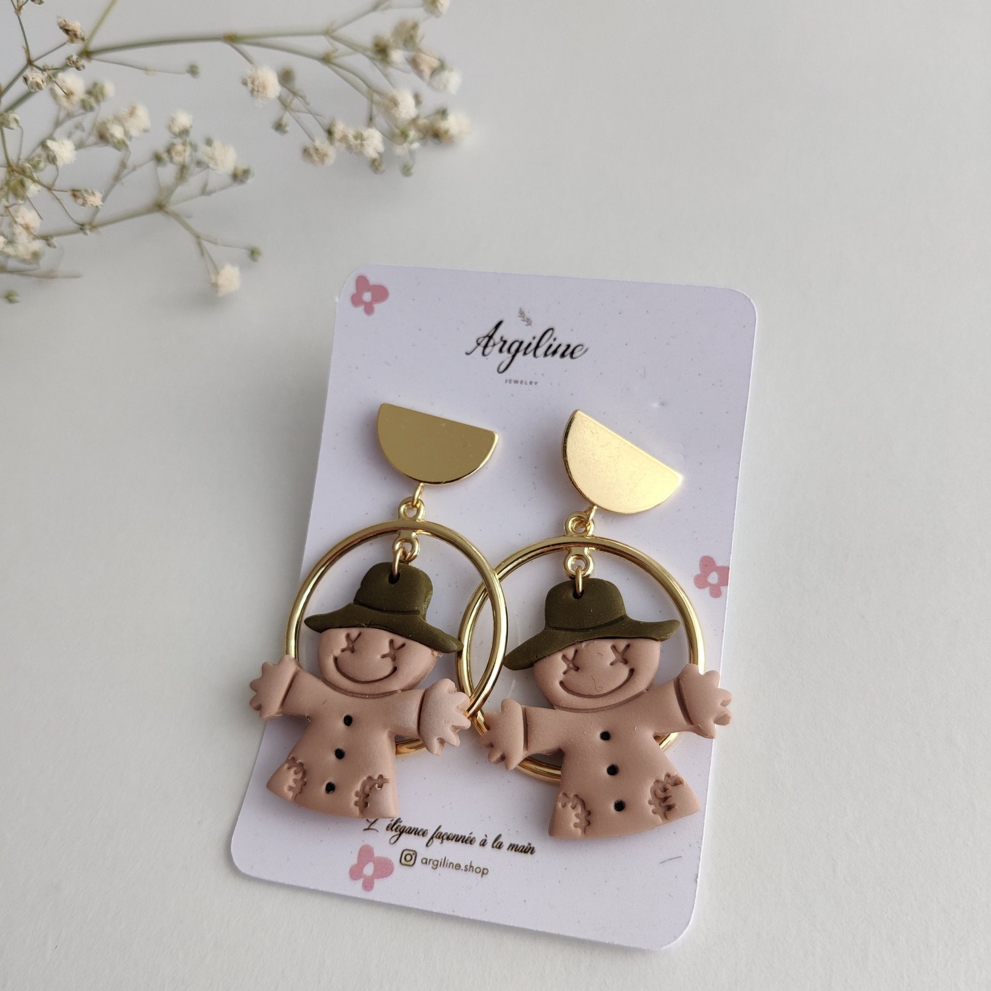 Autumn Collection | Autumn Earrings | Handmade Halloween polymer clay earrings | Fall foliage earrings | Fall colors earrings | Cosy