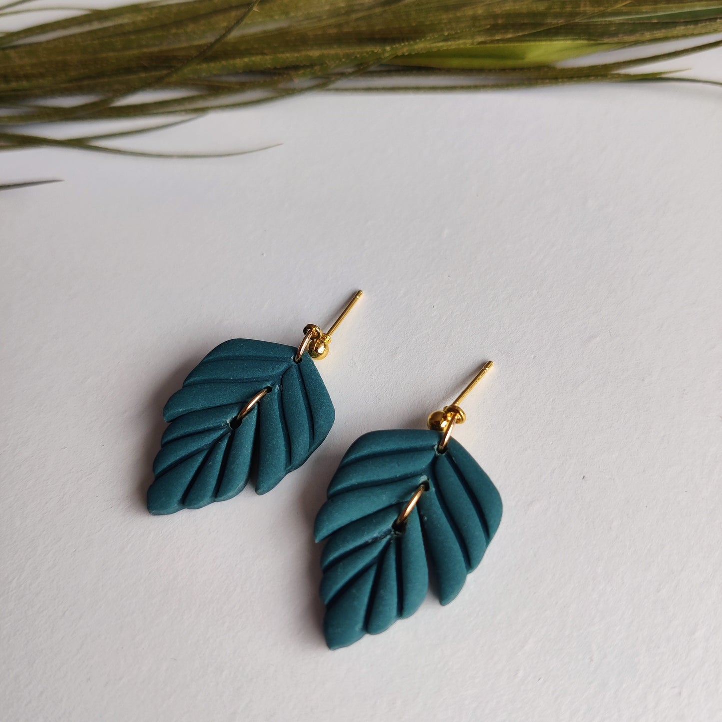 EMMA | Autumn Collection | Autumn Polymer Clay Earrings | Boho Fall Jewellery | Chestnut Earrings | FR earrings | Brass Earrings FR