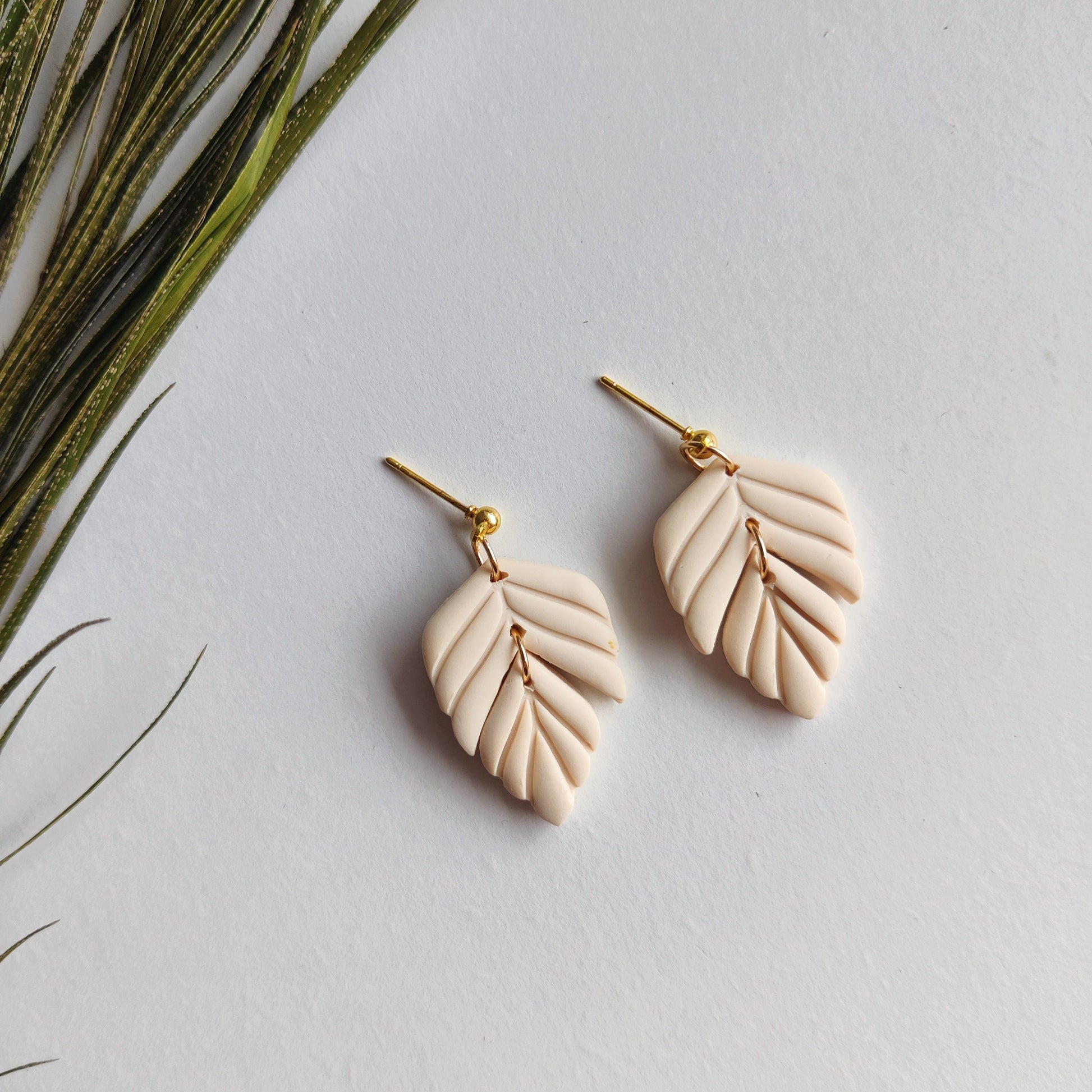 EMMA | Autumn Collection | Autumn Polymer Clay Earrings | Boho Fall Jewellery | Chestnut Earrings | FR earrings | Brass Earrings FR