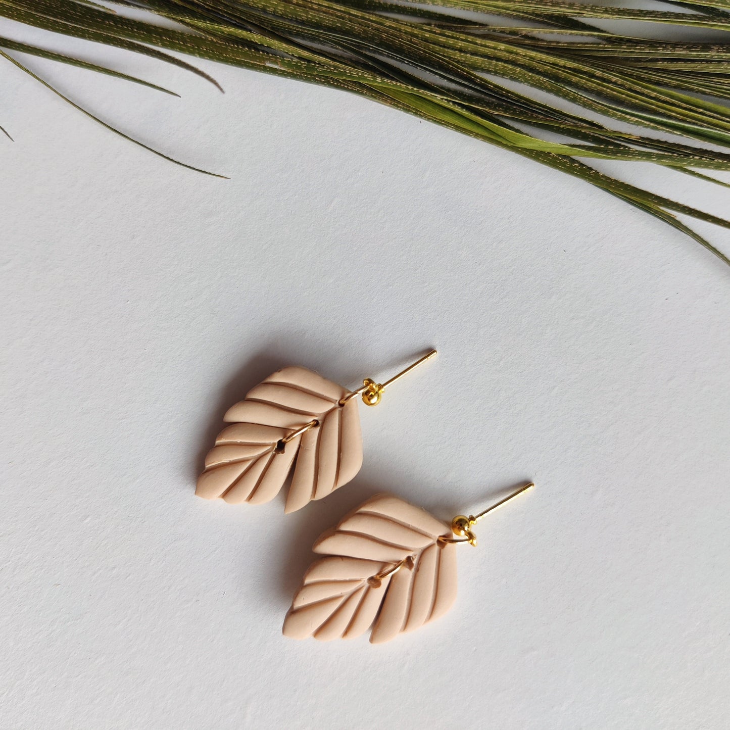 EMMA | Autumn Collection | Autumn Polymer Clay Earrings | Boho Fall Jewellery | Chestnut Earrings | FR earrings | Brass Earrings FR