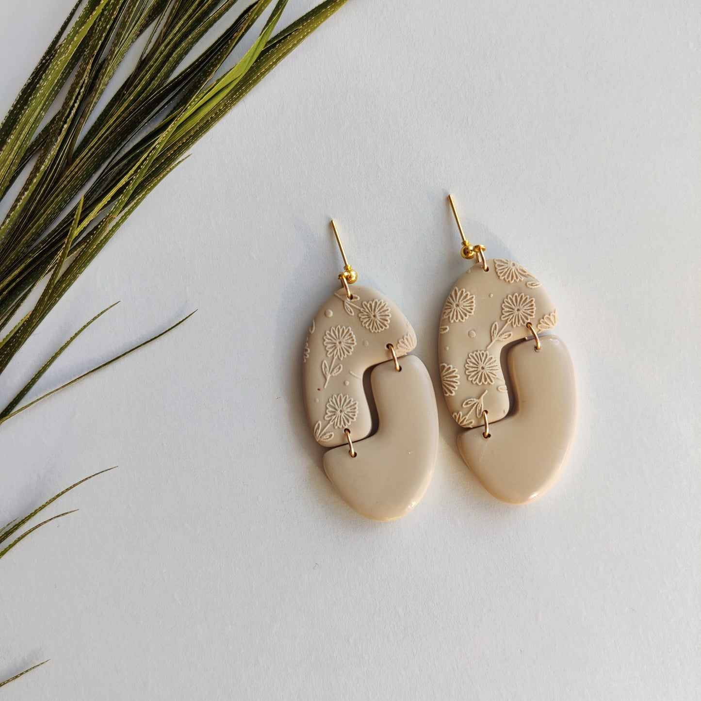 KHLOE | Terracotta Earrings | Hippie Boho Earrings | Dangle Polymer Clay Jewelry | autumn color | Jewelry Bijoux | Terracotta Art Deco