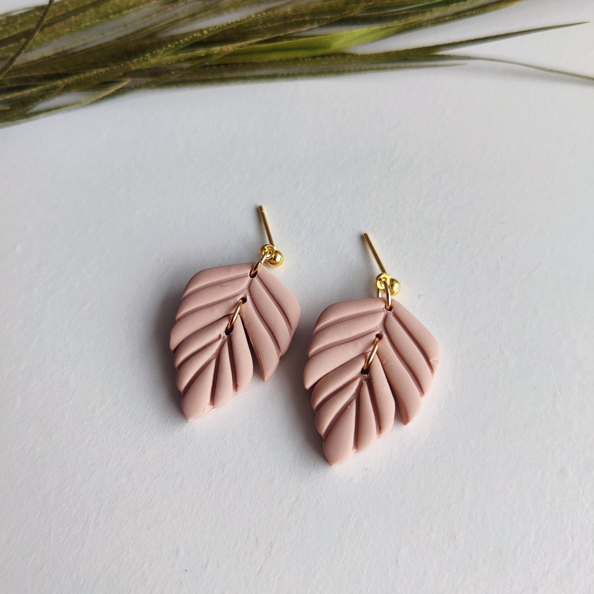 EMMA | Autumn Collection | Autumn Polymer Clay Earrings | Boho Fall Jewellery | Chestnut Earrings | FR earrings | Brass Earrings FR