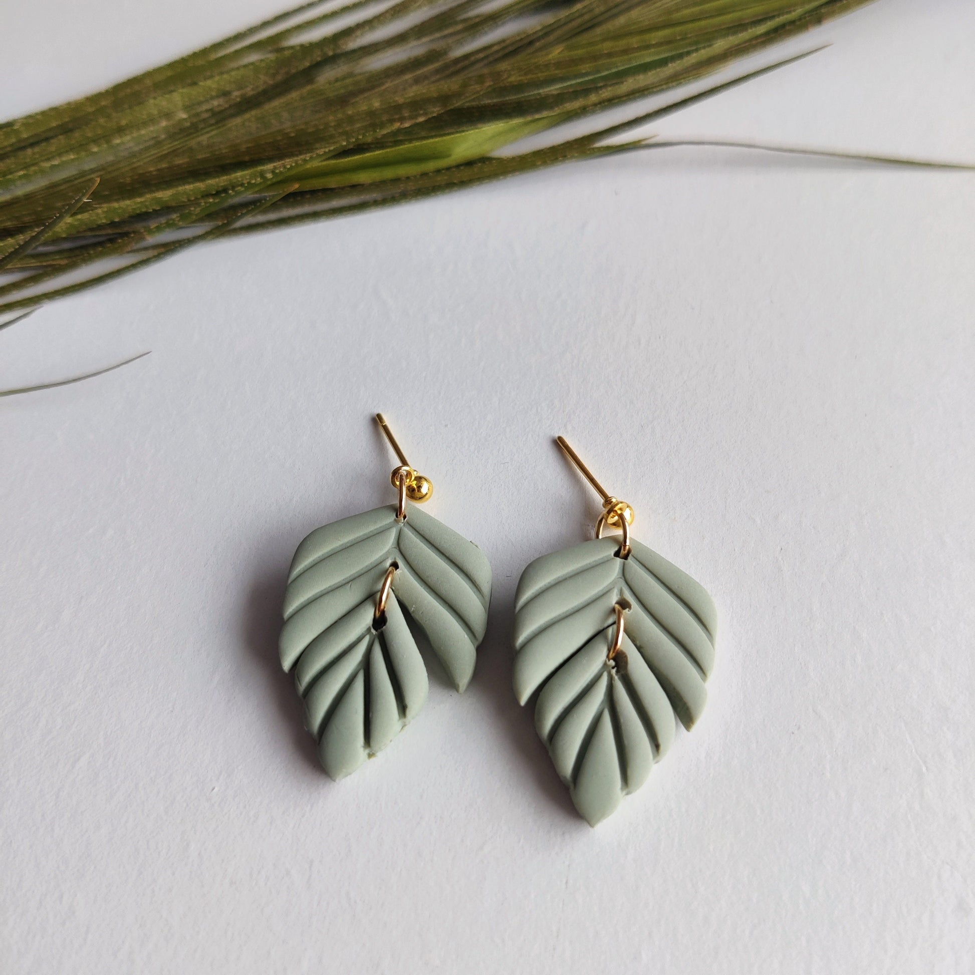 EMMA | Autumn Collection | Autumn Polymer Clay Earrings | Boho Fall Jewellery | Chestnut Earrings | FR earrings | Brass Earrings FR