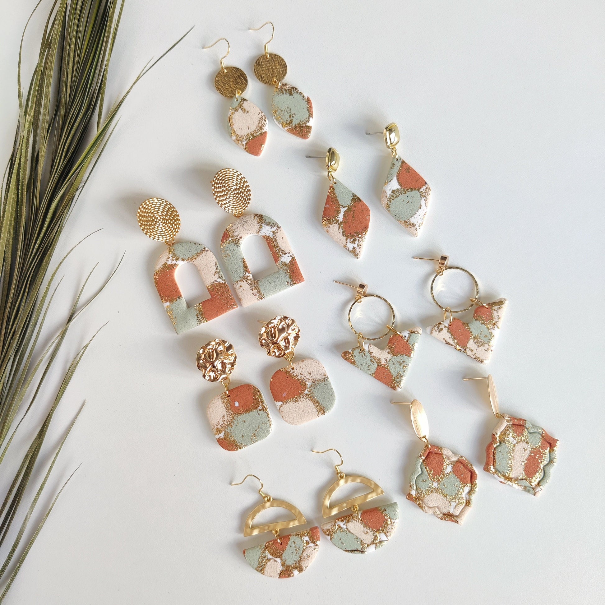 Christmas earrings collection | Polymer clay earrings | Artisanal | Holidays Earrings | Jewellry | Handmade | Polymer Clay | Dangle Earrings