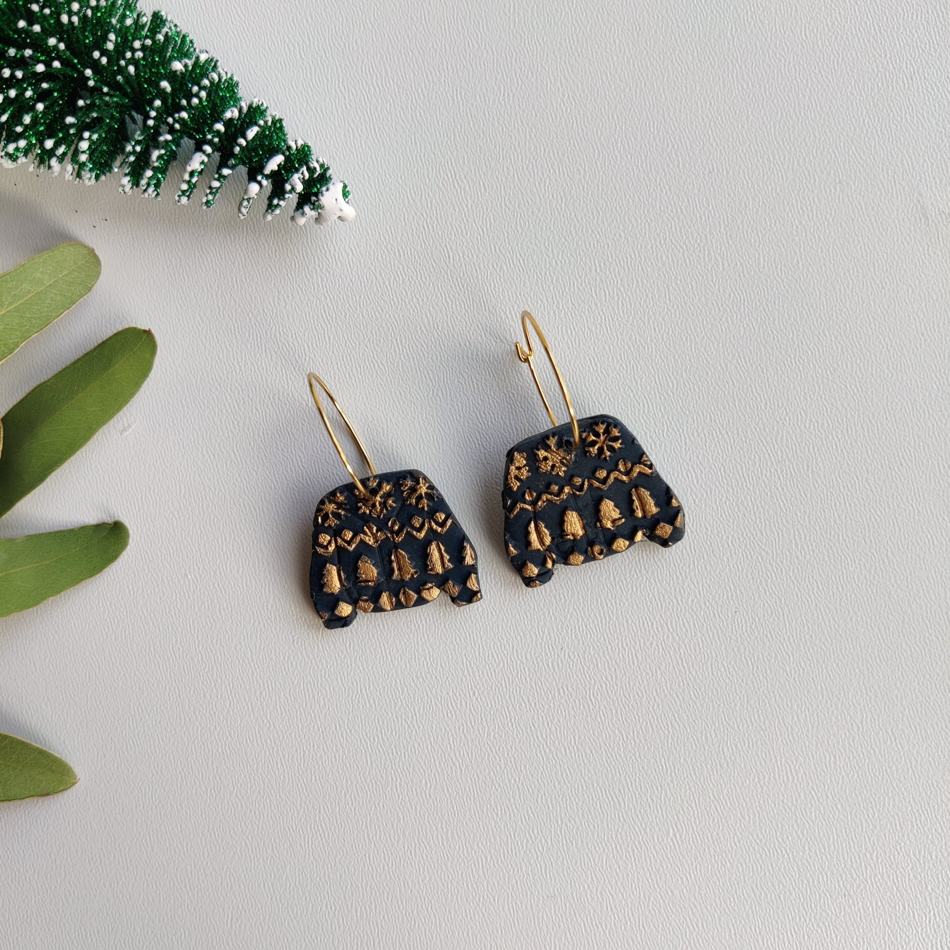 Holiday ungly christmas sweater | Handmade Polymer Clay Earrings | Christmas Earrings | Winter Earrings | Women’s Jewelry | xmas Earrings