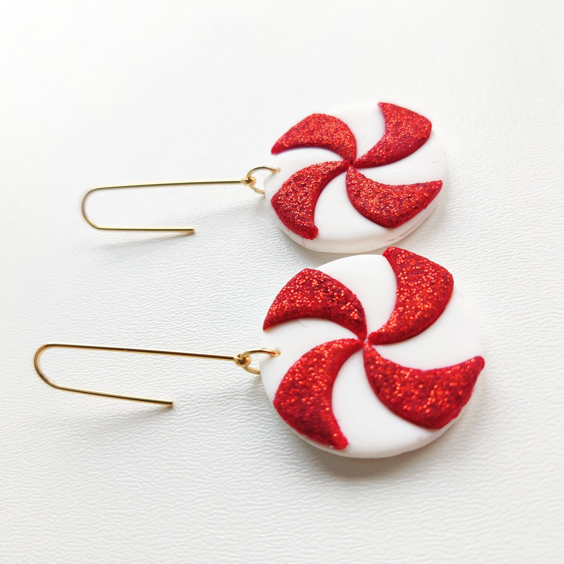 Christmas candy | Christmas collection | floral earrings | earrings | polymer clay earrings | christmas | gifts for her | handmade earrings