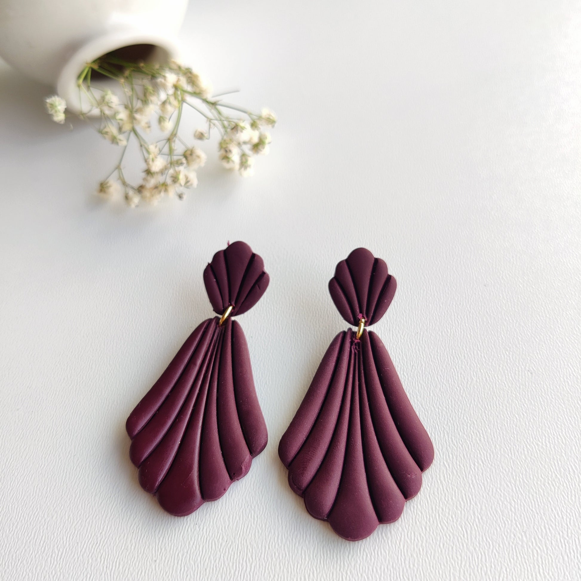 Statement Earrings | Valentine's Day Earrings | Polymer Clay Earrings | Clay Earrings | Floral Earrings | Pink | Handmade Jewellery | Gift