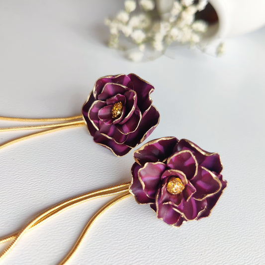 Floral Earrings | Valentine's Day Earrings | Polymer Clay Earrings | Clay Earrings | Floral Earrings | Pink | Handmade Jewellery | Gift